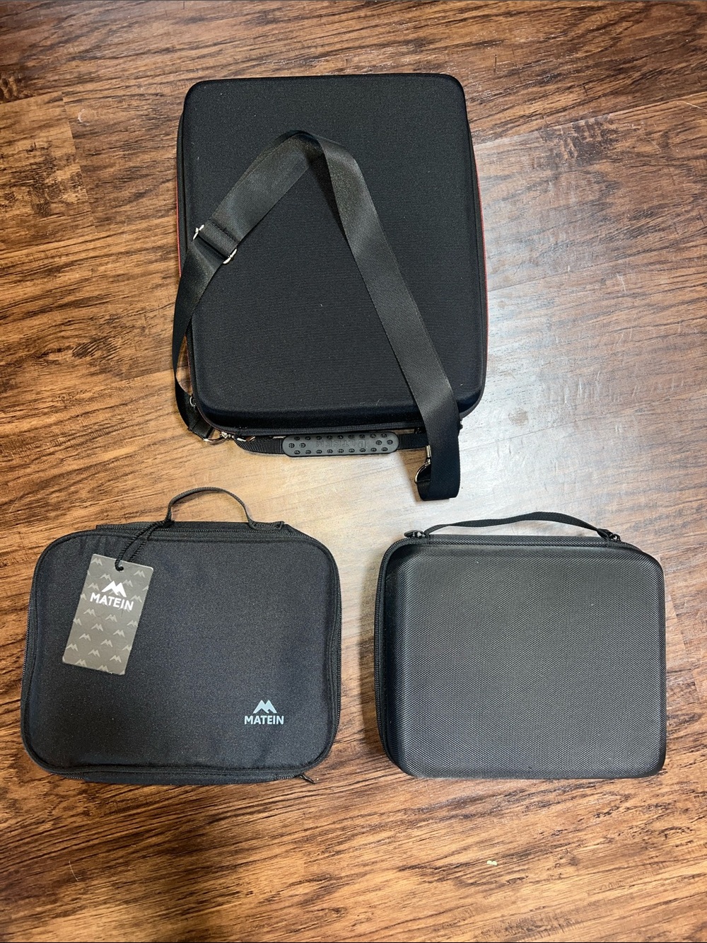 Black Travel Organizer Bag - Compact Carry Case